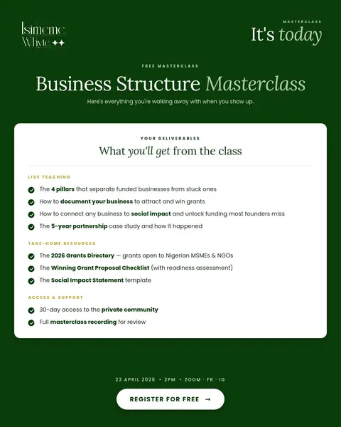 Business Structure Starter Kit (Masterclass Attendees Only)